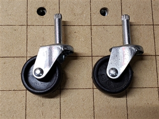 View Of Pair of Casters Wheel Assembly